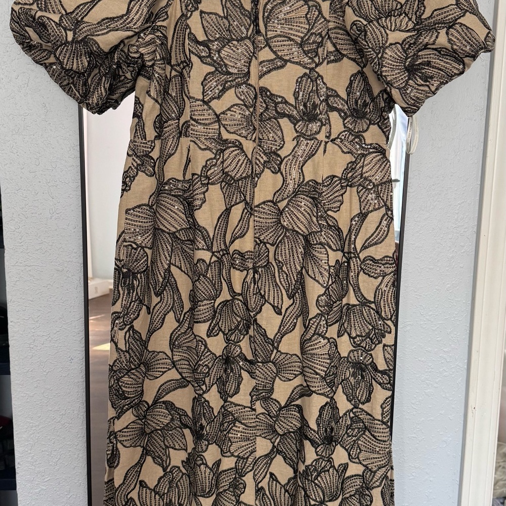 Lilly Pulitzer Black Floral Long Sleeve Dress